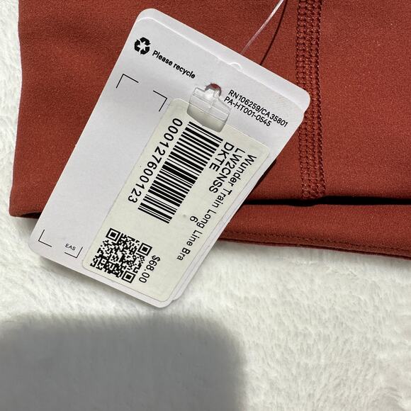 Lululemon Wunder Train Long-Line Bra C/D Cups Dark Terracotta Size 6 NWT $68 - Picture 11 of 14